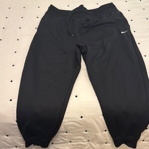 Nike Black Track Pants with Tapered Leg Design